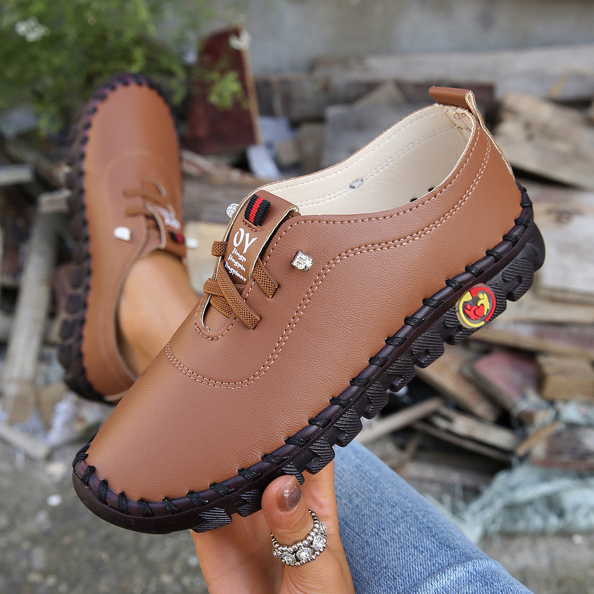 Women's Plus Size Beef Tendon Soft Bottom Casual Shoes