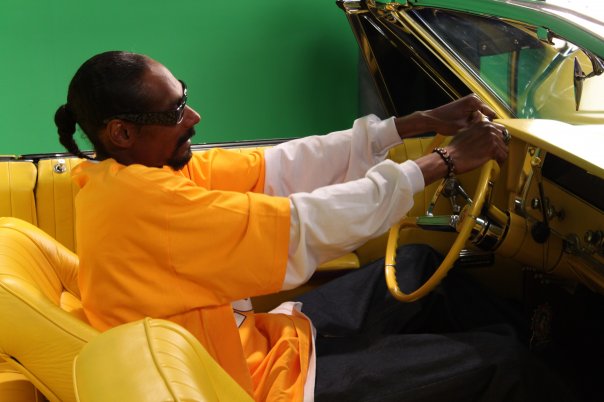 Snoop Dogg in a Classic Car