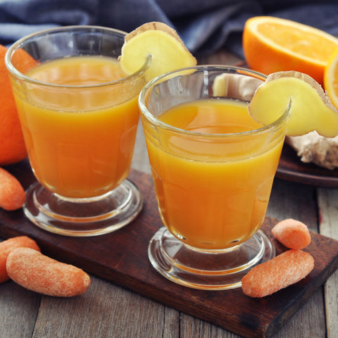 ginger and carrot drink for Anti-Aging
