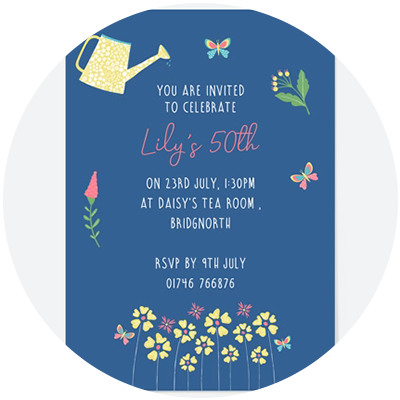 50th Birthday Party Invitations