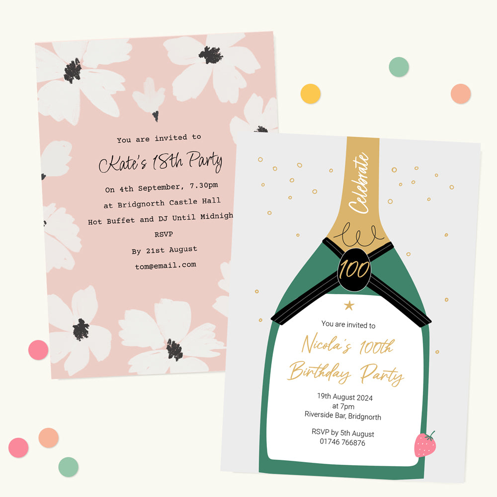 Party invitations