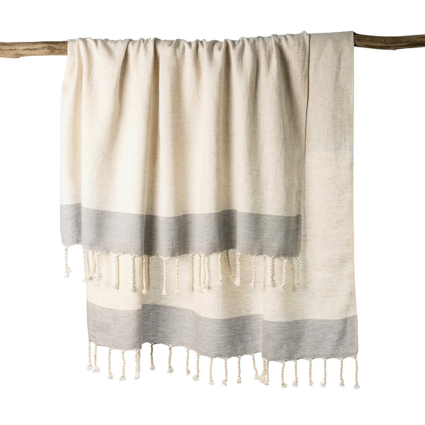 Athena Grey Turkish Towel