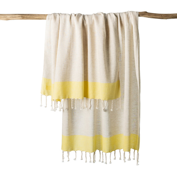 Athena Yellow Turkish Towel