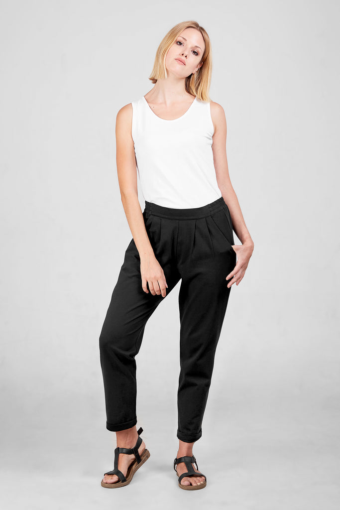 Dorsu Black Slouch Pant | The Social Outfit