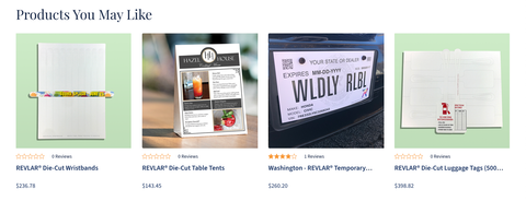 Sample of products that you might be interested in Navigation on RELYCO's new website