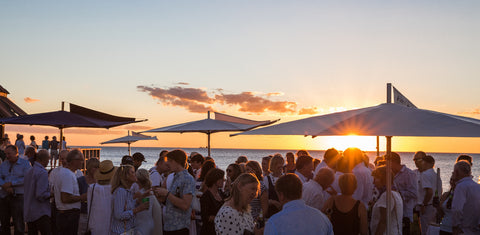 Wind stable outdoor patio umbrellas along the coast of Australia