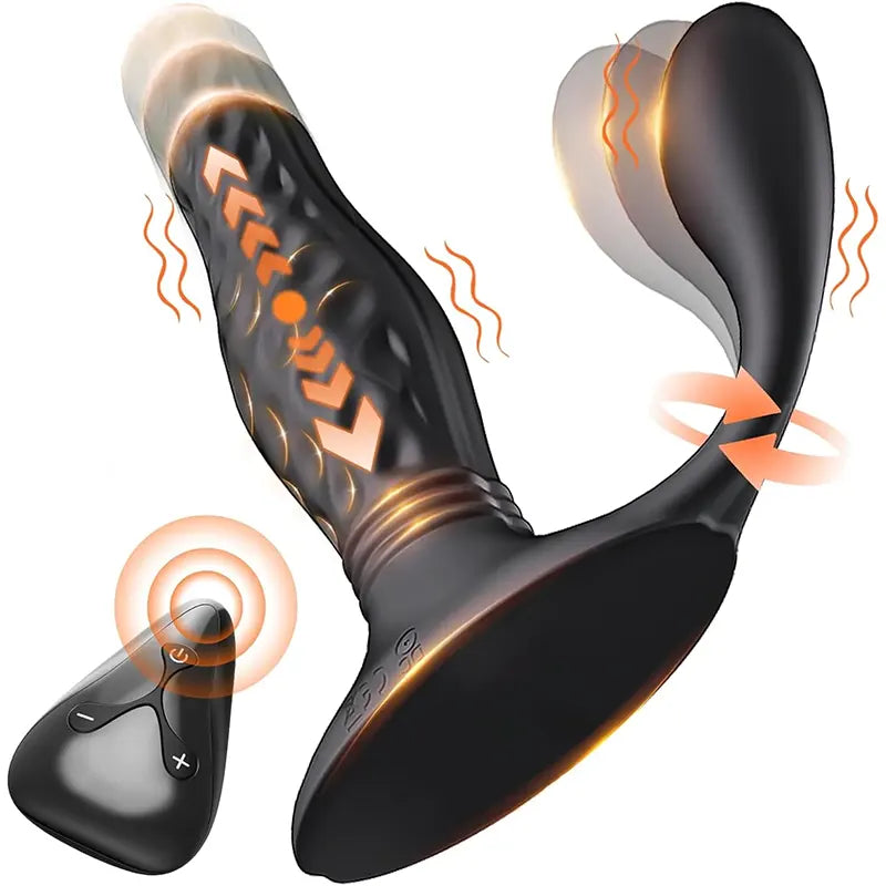 Dual-Head Vibrating & Thrusting Prostate Massager