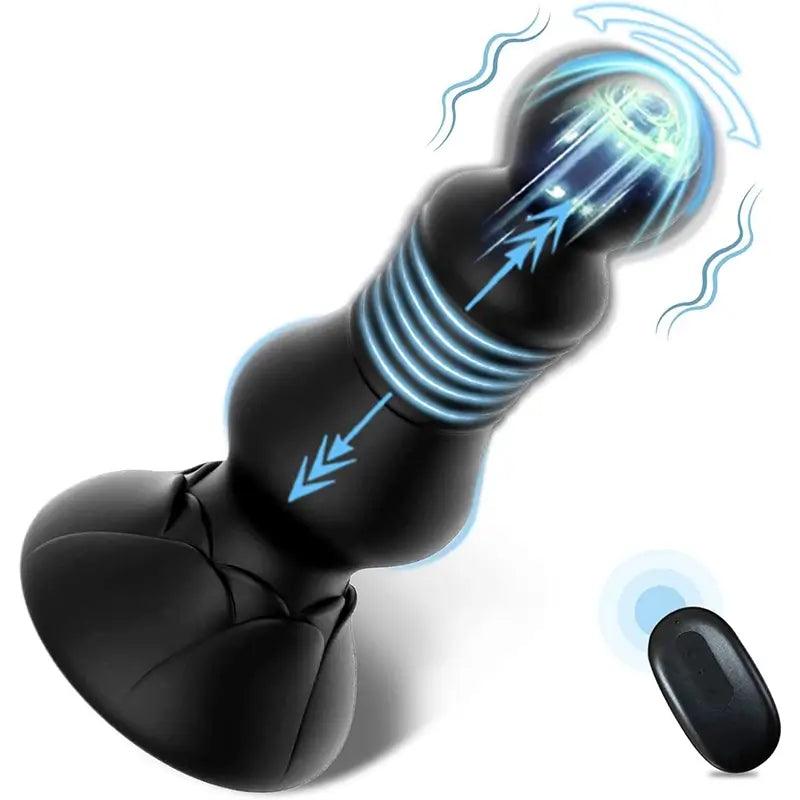 Remote Control Retractable Rear Anal Plug