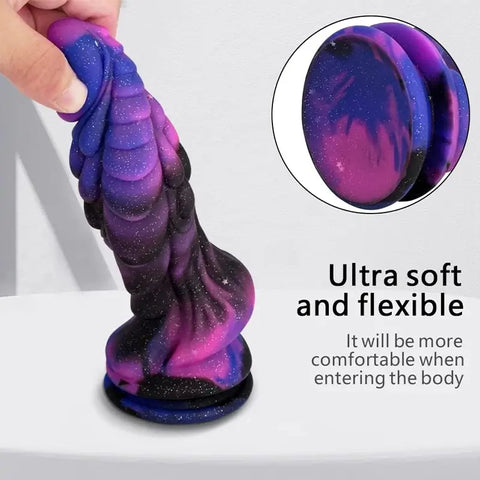 Starry_Sky_Mixed_Color_Silicone_Dildo_3