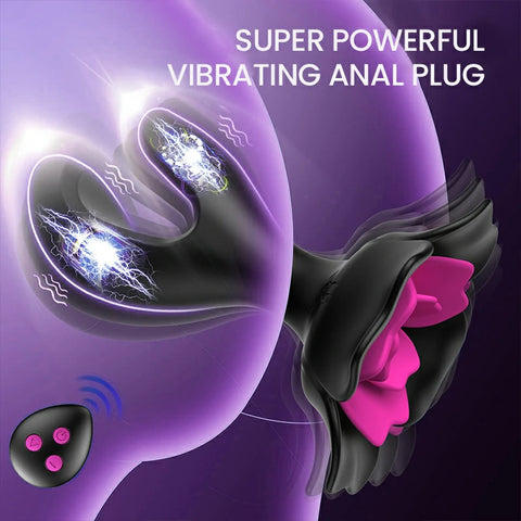 10-Mode_Vibrating_Anal_Plug_&_Rose_G-Spot_Toy_1