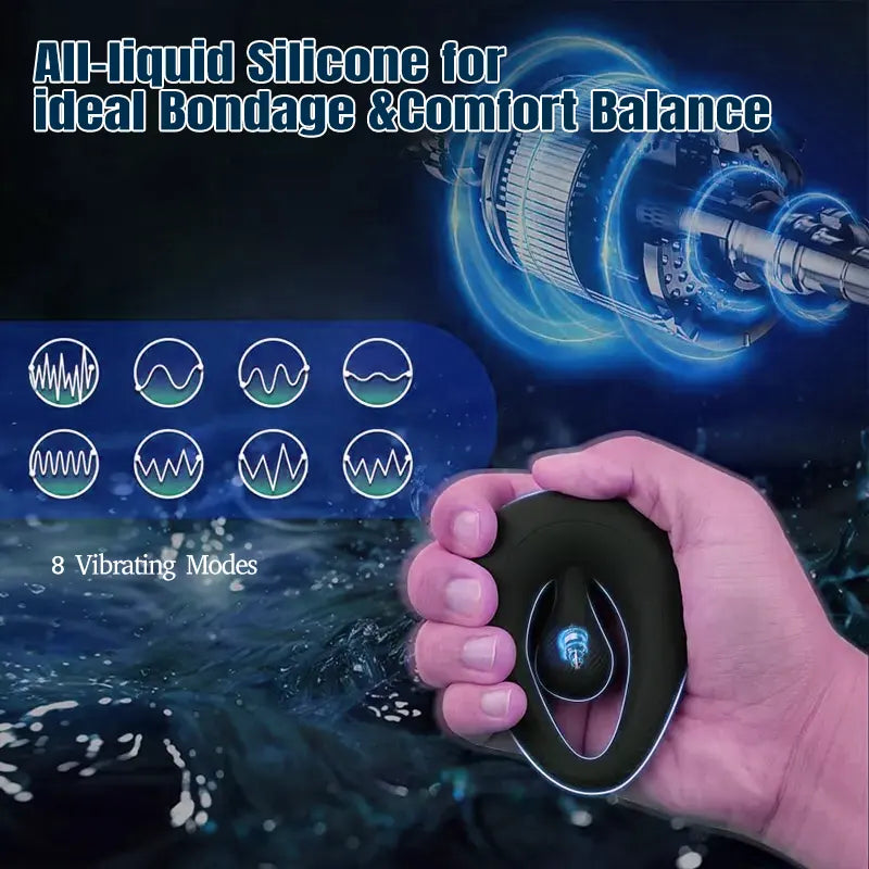 Adjustable Beaded Clitoral Stimulation Vibrating Penis Ring view