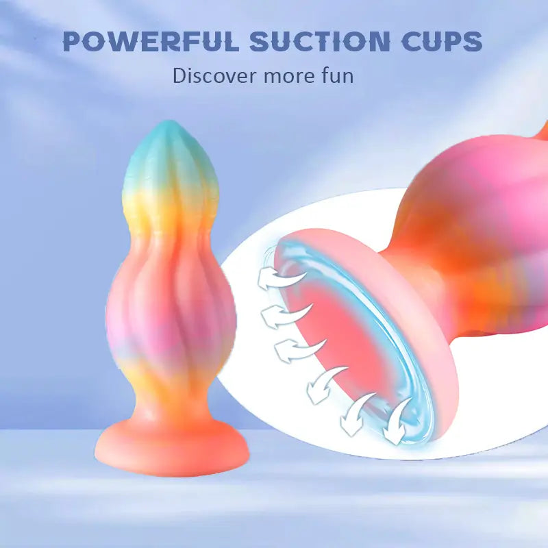 Dreamy Rainbow Glow-in-the-Dark Anal Plug view