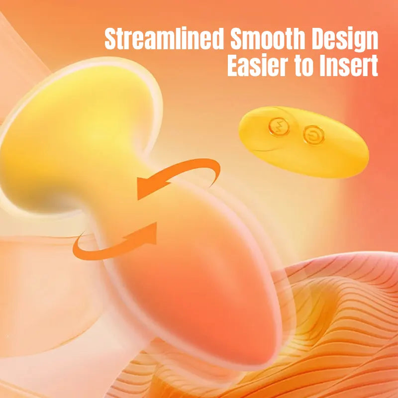 Vibrating Ergonomic Gradient Color Anal Plug view