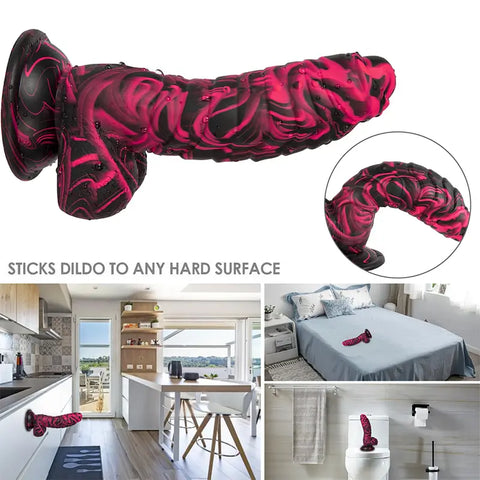 Mixed_Color_Shaped_Simulated_Dildo_5