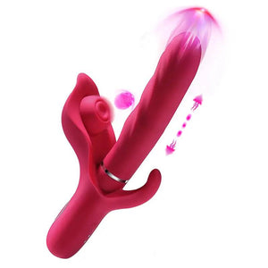 3-in-1 Pleasure Shock Rabbit Vibrator - Inya Rose Toy