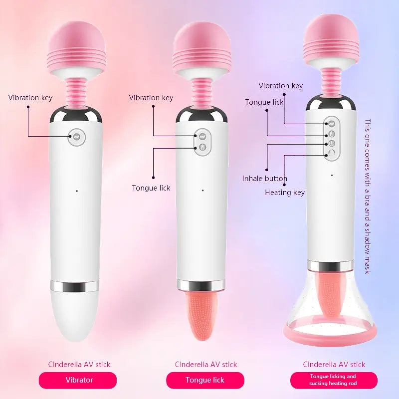 Powerful Sucking Vibrating Tongue Licking Female Toys view