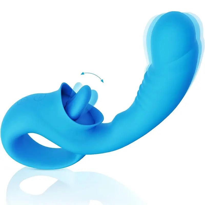 Dual Function Tongue & Clitoris Vibrator view