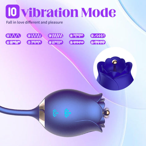rose toy clit sucker vibrator blue