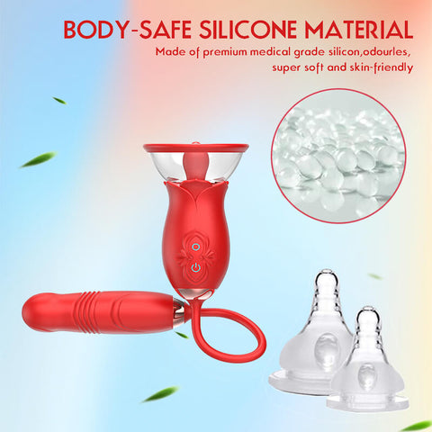 rose toy clit sucker vibrator red