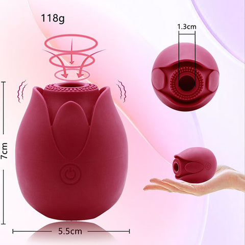 rose toy clit sucker vibrator red