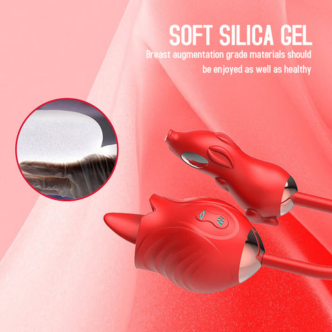 rose toy clit sucker vibrator red