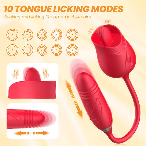 rose toy clit sucker vibrator red