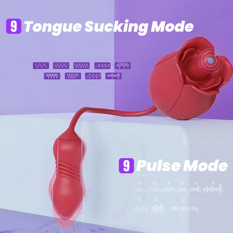 rose toy clit sucker vibrator red