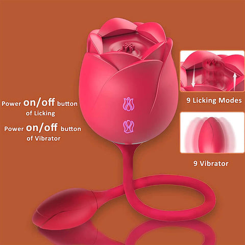 rose toy clit sucker vibrator red