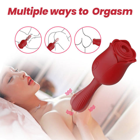 rose toy clit sucker vibrator red