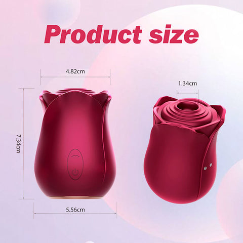 rose toy clit sucker vibrator red