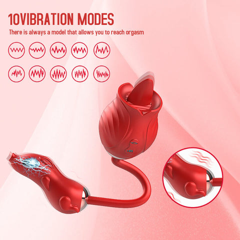 rose toy clit sucker vibrator red