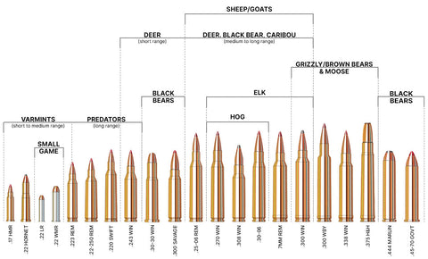 rifle calibers chart