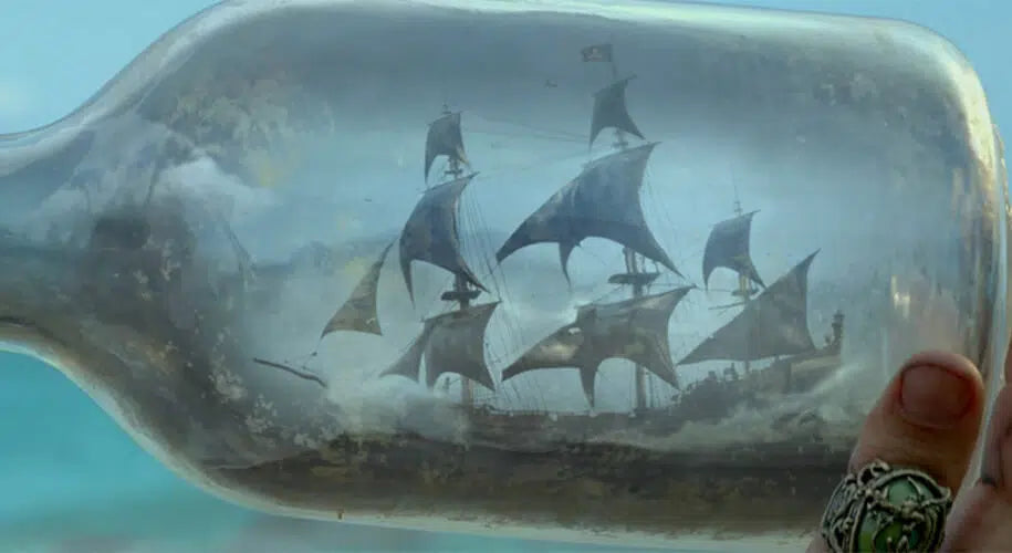 Black Pearl in die flasche