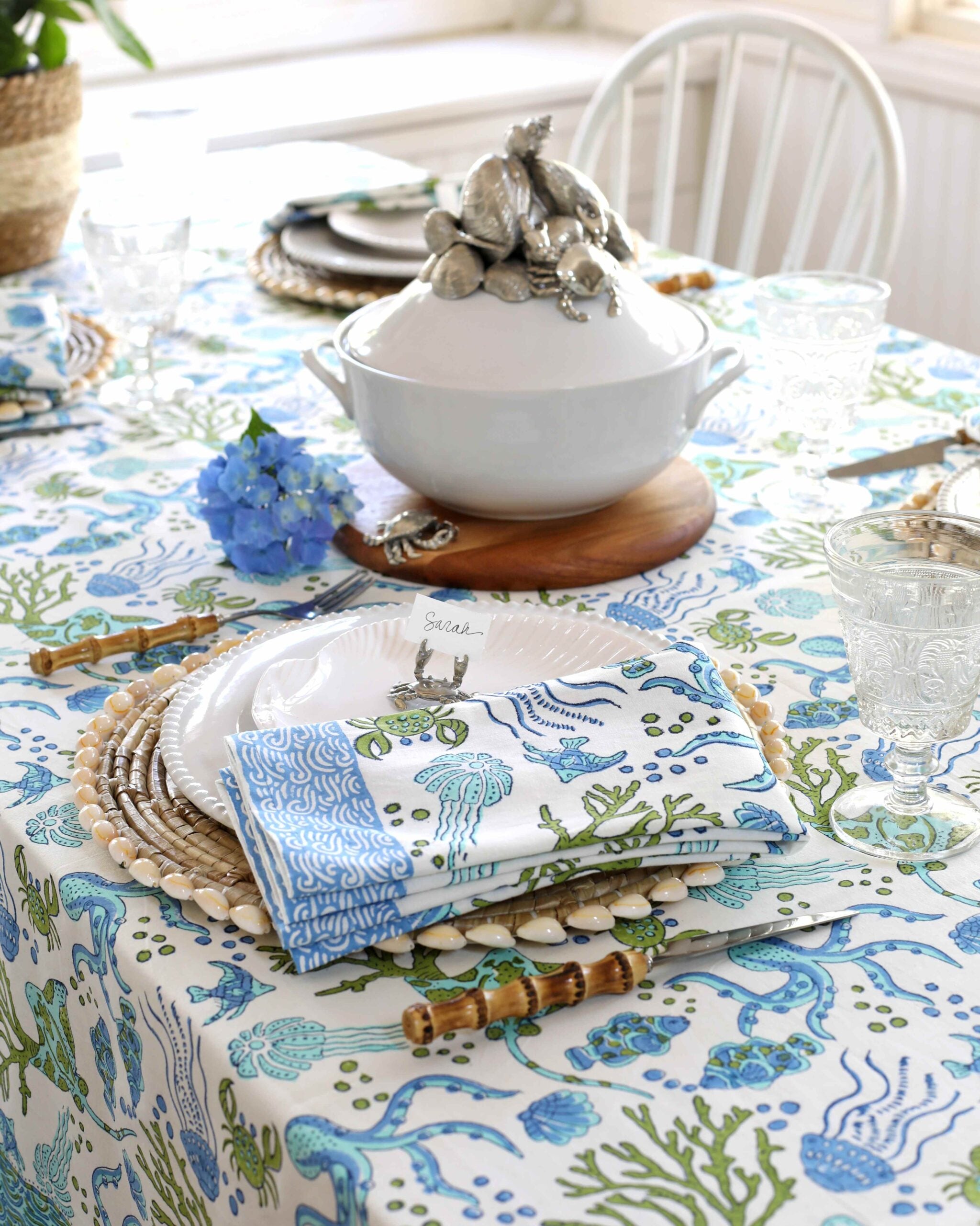 Monet's Kitchen Tablecloth – Pacific & Rose Textiles