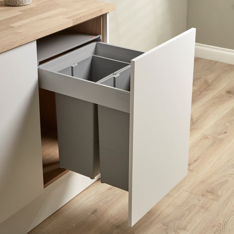 Wesco 2 compartment pullboy-z in-cupboard kitchen recycling bin