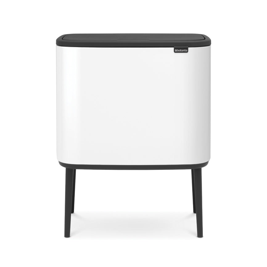 Bo Touch Bin, avec 2 seaux intérieurs, 11 + 23 litres - Soft Beige