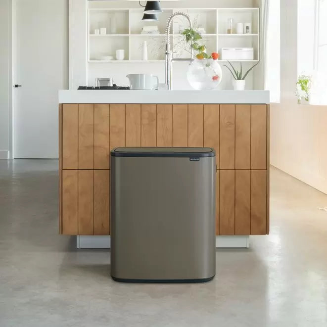 A Brabantia Bo Touch bin in a modern kitchen