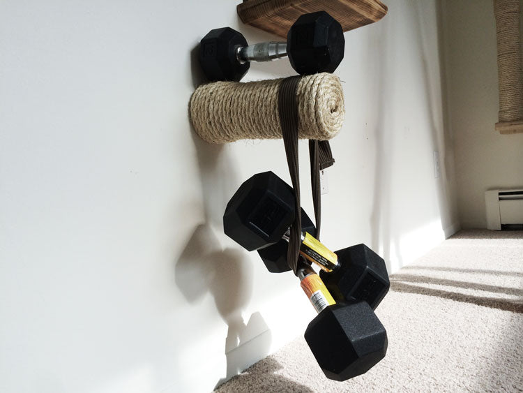 sisal post holding weights