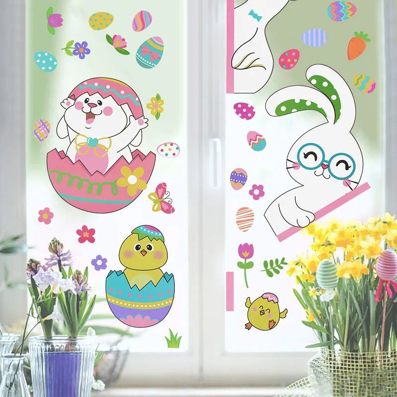 Easter Bunny Window Stickers