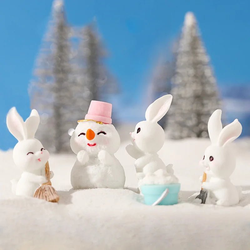 Easter Rabbit Garden Miniatures Scene