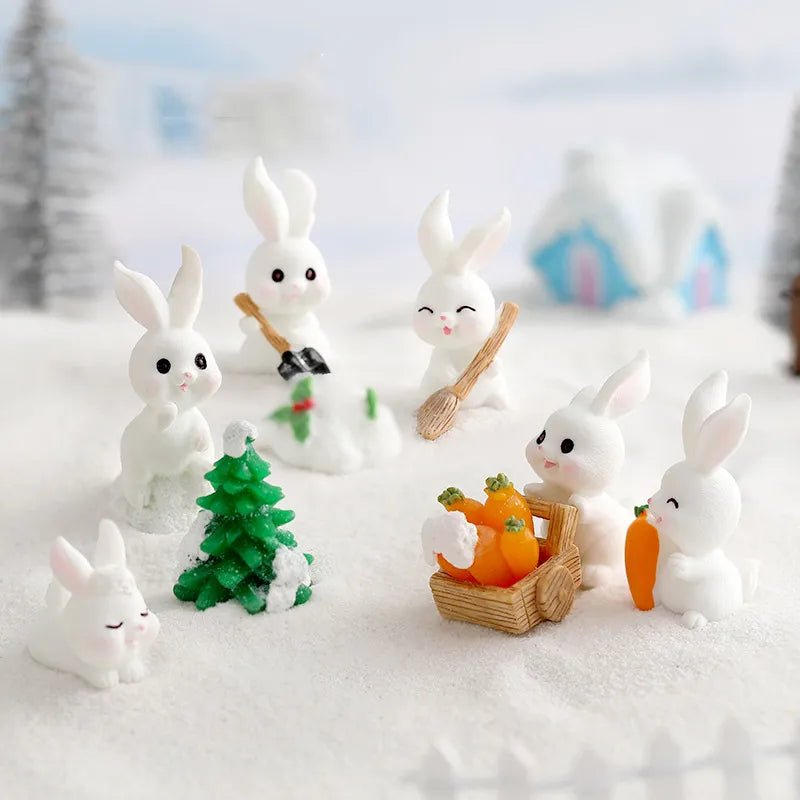 Easter Rabbit Garden Miniatures Set