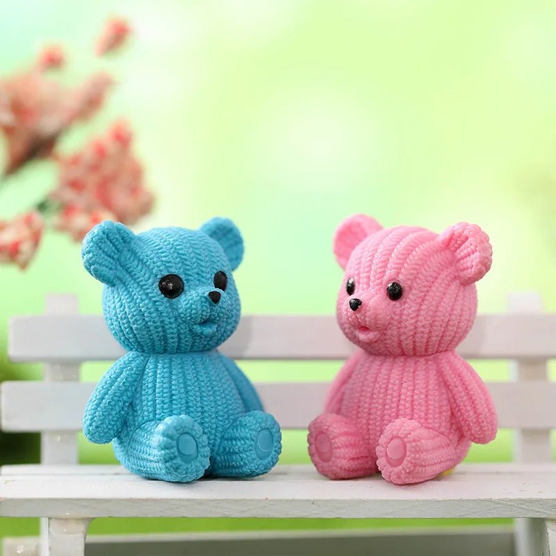 Colorful Teddy Bear Figurines