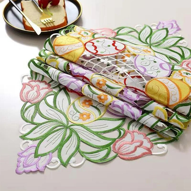 Elegant Easter Egg Table Runner