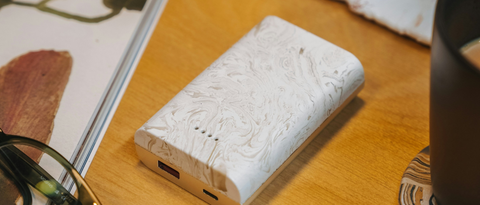 portable power bank on the table