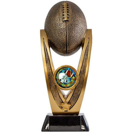 9.75 Overall Height Gold Resin Fantasy Football Traveling Trophy