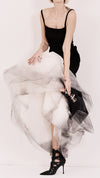 NOSTRA SANTISSIMA - DRESS WITH TULLE, IN BLACK