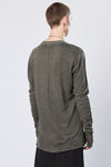 THOM KROM - SLIM FIT LONG SLEEVES TOP MTS 778, IN IVY GREEN