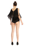 DSTM - LOTA FRINGE TOP, IN BLACK