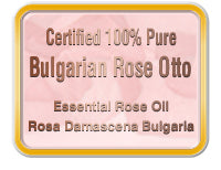 Certificate - Certified 100% pure bulgarian rose otto 