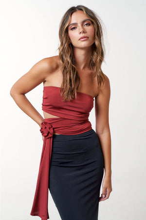 Rubi | Rosette Tube Top - Efecto Collection